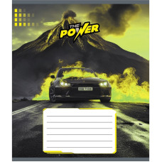 Зошит учнівський "Супер сила" 012-510041C-4 в косу лінію, 12 аркушів (012-510041C-4)