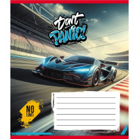 Зошит учнівський "Без паніки" 012-510164C-3 в косу лінію, 12 аркушів (012-510164C-3)