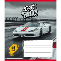 Зошит учнівський "Без паніки" 012-510164C-4 в косу лінію, 12 аркушів (012-510164C-4)