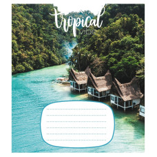 Зошит учнівський "Тропічний вайб" 018-530056K-5 в клітинку, 18 аркушів (018-530056K-5)