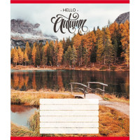 Зошит учнівський "Привіт осінь" 018-530117K-1 в клітинку, 18 аркушів (018-530117K-1)