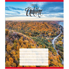 Зошит учнівський "Привіт осінь" 018-530117K-2 в клітинку, 18 аркушів (018-530117K-2)