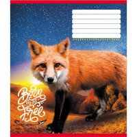 Зошит учнівський "Тварини" 018-530247K-2 в клітинку, 18 аркушів (018-530247K-2)