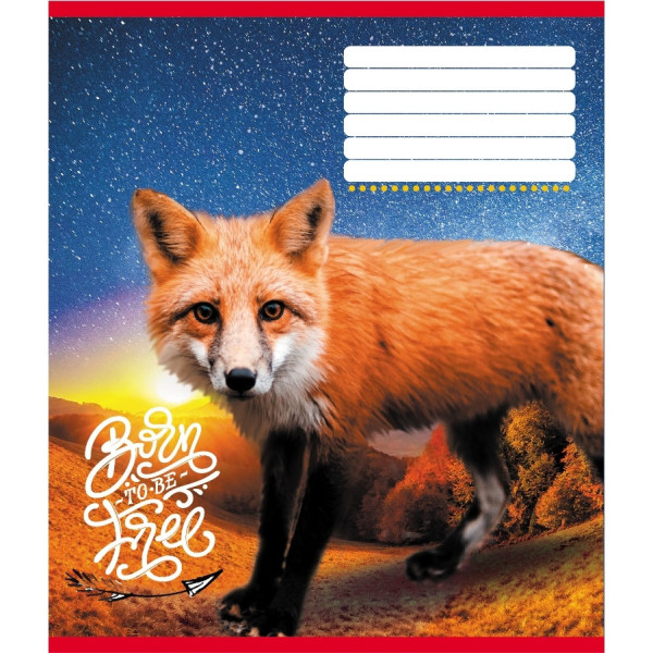 Зошит учнівський "Тварини" 018-530247K-2 в клітинку, 18 аркушів (018-530247K-2)