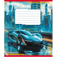 Зошит учнівський "Авто майбутнього" 018-530292K-1 в клітинку, 18 аркушів (018-530292K-1)