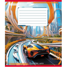 Зошит учнівський "Авто майбутнього" 018-530292K-3 в клітинку, 18 аркушів (018-530292K-3)