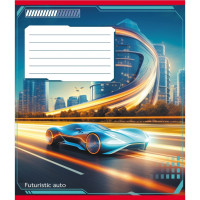 Зошит учнівський "Авто майбутнього" 018-530292K-4 в клітинку, 18 аркушів (018-530292K-4)