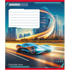 Зошит учнівський "Авто майбутнього" 018-530292K-4 в клітинку, 18 аркушів (018-530292K-4)