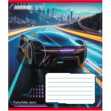 Зошит учнівський "Авто майбутнього" 018-530292K-5 в клітинку, 18 аркушів (018-530292K-5)