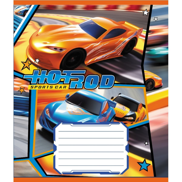 Зошит учнівський "Супертрак" 018-530353K-4 в клітинку, 18 аркушів (018-530353K-4)