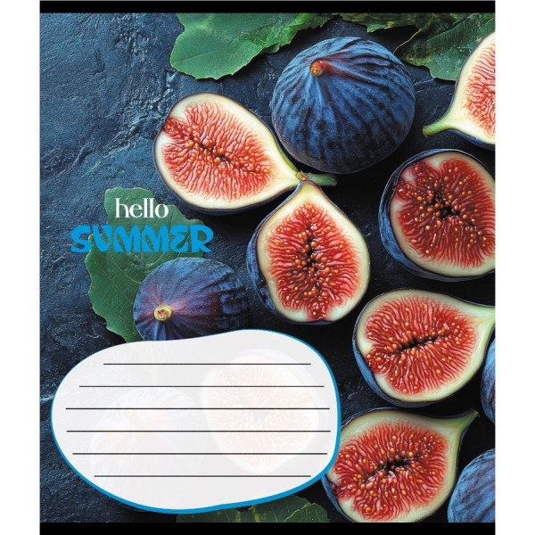 Зошит учнівський "Фруктовий сет" 018-530414K-5 в клітинку, 18 аркушів (018-530414K-5)