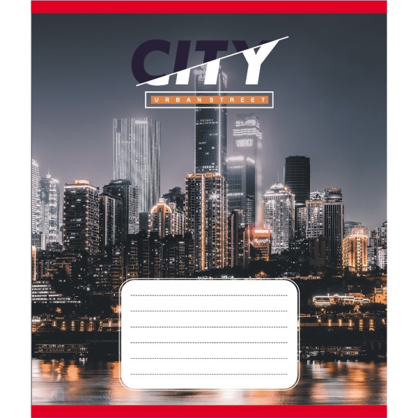 Зошит учнівський "Міста" 018-590539K-1 в клітинку, 18 аркушів (018-590539K-1)