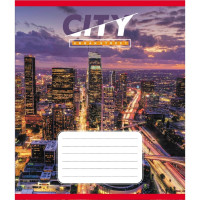 Зошит учнівський "Міста" 018-590539K-3 в клітинку, 18 аркушів (018-590539K-3)