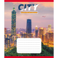 Зошит учнівський "Міста" 018-590539K-5 в клітинку, 18 аркушів (018-590539K-5)