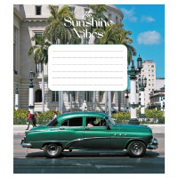 Зошит учнівський "Ретро авто" 024-550139K-1 в клітинку, 24 аркуші (024-550139K-1)