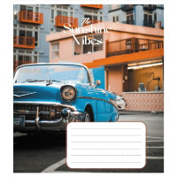 Зошит учнівський "Ретро авто" 024-550139K-3 в клітинку, 24 аркуші (024-550139K-3)