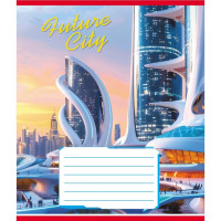 Зошит учнівський "Міста майбутнього" 024-550177K-2 в клітинку, 24 аркуші (024-550177K-2)