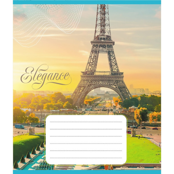 Зошит учнівський "Міста Європи" 024-550207K-1 в клітинку, 24 аркуші (024-550207K-1)