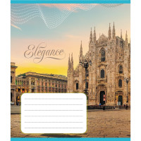 Зошит учнівський "Міста Європи" 024-550207K-2 в клітинку, 24 аркуші (024-550207K-2)