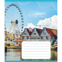 Зошит учнівський "Міста Європи" 024-550207K-4 в клітинку, 24 аркуші (024-550207K-4)