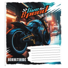 Зошит учнівський "Життя на швидкості" 024-550283K-1 в клітинку, 24 аркуші (024-550283K-1)