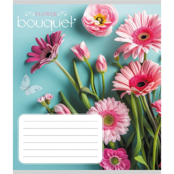 Зошит учнівський "Букет" 024-550337K-2 в клітинку, 24 аркуші (024-550337K-2)