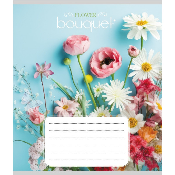 Зошит учнівський "Букет" 024-550337K-4 в клітинку, 24 аркуші (024-550337K-4)