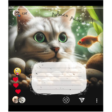 Зошит учнівський "Кішка" 024-550351K-4 в клітинку, 24 аркуші (024-550351K-4)