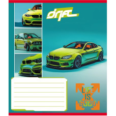 Зошит учнівський "Дріфт" 024-550368K-2 в клітинку, 24 аркуші (024-550368K-2)