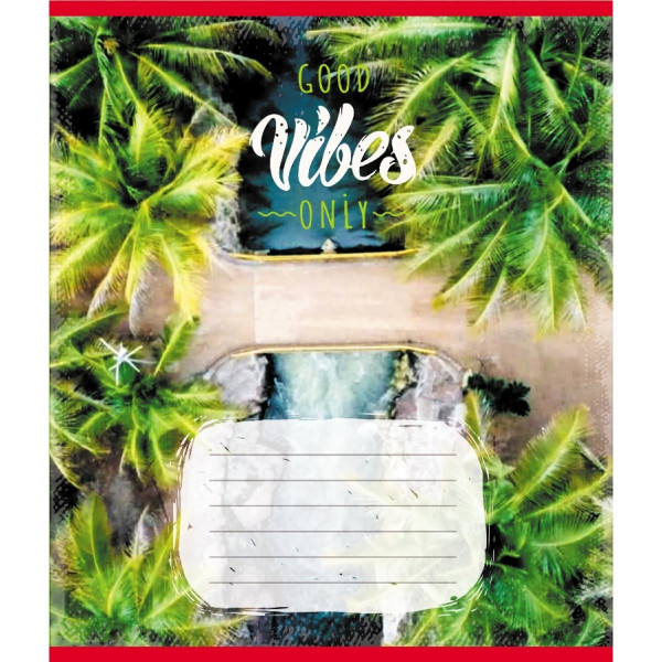 Зошит учнівський "Вайб" 024-550429K-1 в клітинку, 24 аркуші (024-550429K-1)