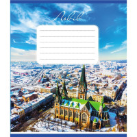 Зошит учнівський "Небо над містами України" 036-570045K-5 в клітинку, 36 аркушів (036-570045K-5)