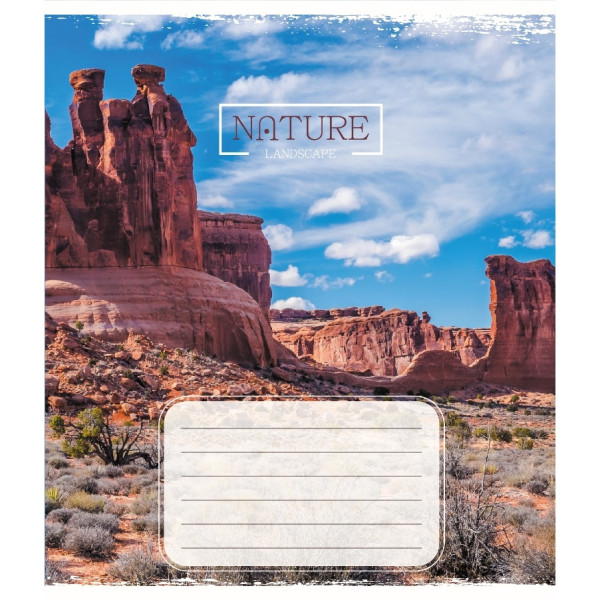 Зошит учнівський "Краєвид" 036-570106K-4 в клітинку, 36 аркушів (036-570106K-4)