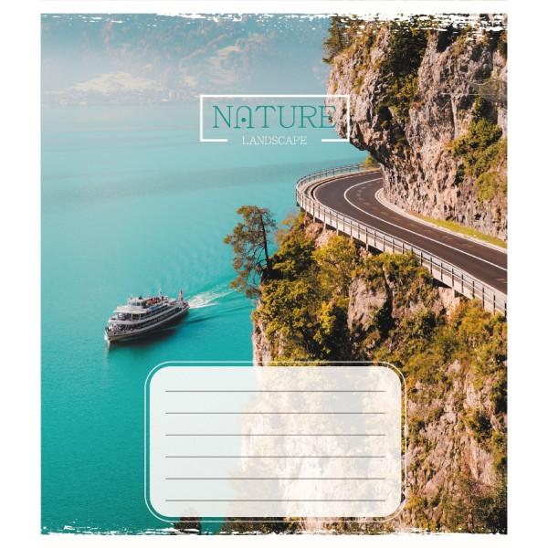 Зошит учнівський "Краєвид" 036-570106K-5 в клітинку, 36 аркушів (036-570106K-5)