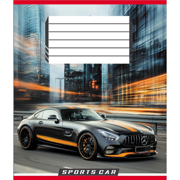 Зошит учнівський "На швидкості світла" 036-570250K-1 в клітинку, 36 аркушів (036-570250K-1)