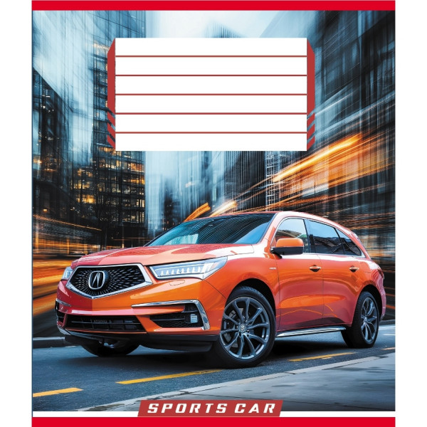 Зошит учнівський "На швидкості світла" 036-570250K-2 в клітинку, 36 аркушів (036-570250K-2)