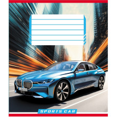 Зошит учнівський "На швидкості світла" 036-570250K-3 в клітинку, 36 аркушів (036-570250K-3)