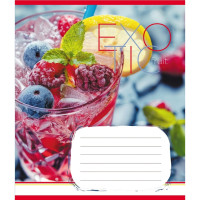 Зошит загальний "Екзотичні фрукти" 048-590098K-1 в клітинку, 48 аркушів (048-590098K-1)