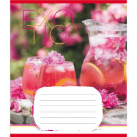 Зошит загальний "Екзотичні фрукти" 048-590098K-2 в клітинку, 48 аркушів (048-590098K-2)