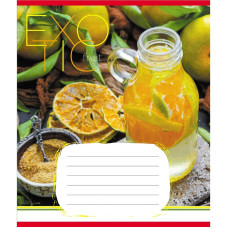 Зошит загальний "Екзотичні фрукти" 048-590098K-3 в клітинку, 48 аркушів (048-590098K-3)