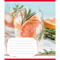 Зошит загальний "Екзотичні фрукти" 048-590098K-5 в клітинку, 48 аркушів (048-590098K-5)