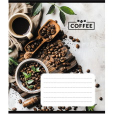 Зошит загальний "Кавові зерна" 048-590111K-1 в клітинку, 48 аркушів (048-590111K-1)
