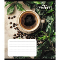 Зошит загальний "Кавові зерна" 048-590111K-2 в клітинку, 48 аркушів (048-590111K-2)