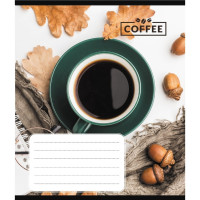 Зошит загальний "Кавові зерна" 048-590111K-5 в клітинку, 48 аркушів (048-590111K-5)