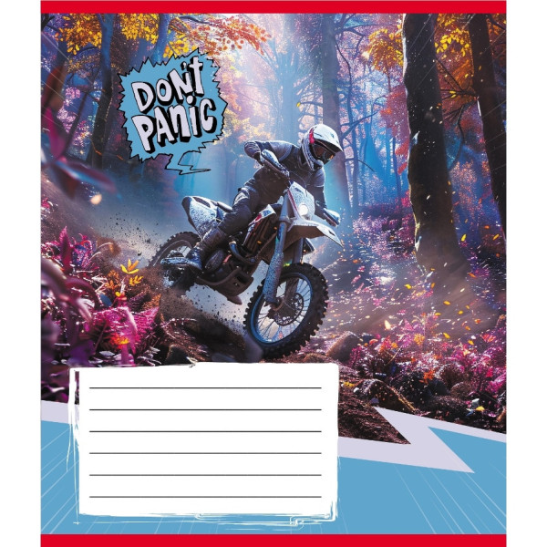 Зошит загальний "Без паніки" 048-590173K-3 в клітинку, 48 аркушів (048-590173K-3)