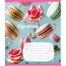 Зошит загальний "Макаруни" 048-590197K-1 в клітинку, 48 аркушів (048-590197K-1)