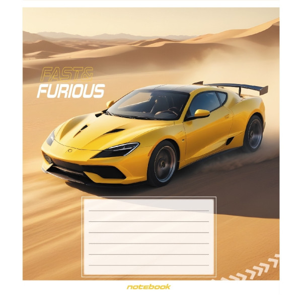 Зошит загальний "В пустелі" 060-590423K-2 в клітинку, 60 аркушів (060-590423K-2)