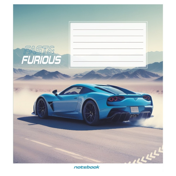 Зошит загальний "В пустелі" 060-590423K-4 в клітинку, 60 аркушів (060-590423K-4)