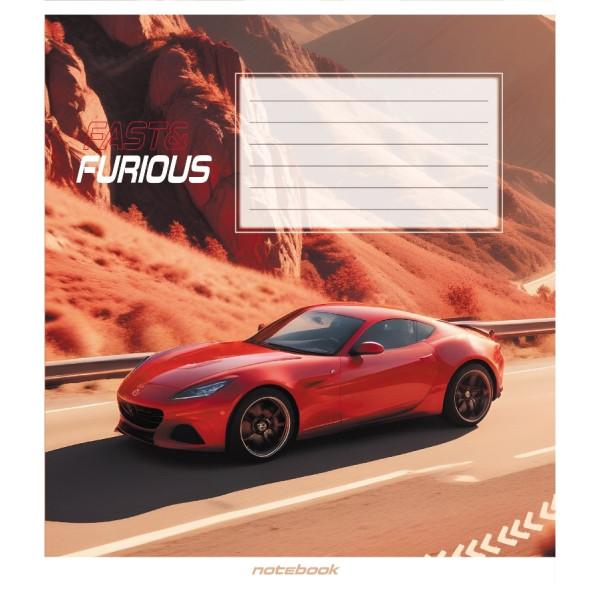 Зошит загальний "В пустелі" 060-590423K-5 в клітинку, 60 аркушів (060-590423K-5)