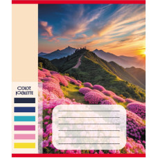 Зошит загальний "Кольори гір" 060-610093K-4 в клітинку, 60 аркушів (060-610093K-4)