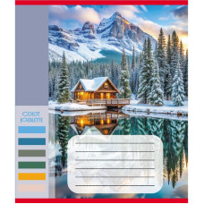 Зошит загальний "Кольори гір" 060-610093K-5 в клітинку, 60 аркушів (060-610093K-5)